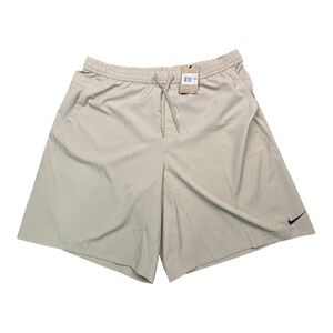 Nike Form Shorts Mens XXL Tall Beige Khaki Dri-FIT Training 9” Inseam FN2998-251